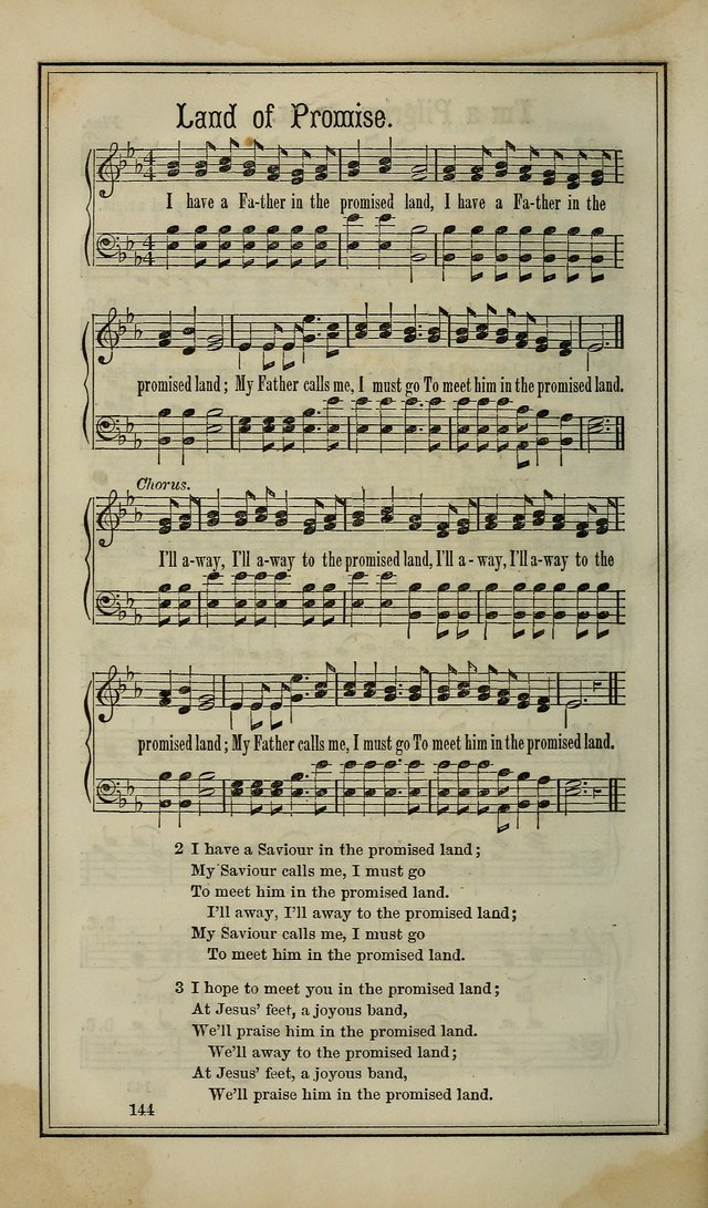 The Voice of melody: a choice collection of hymn tunes for choirs, prayer-meetings, congregations, and family use page 144