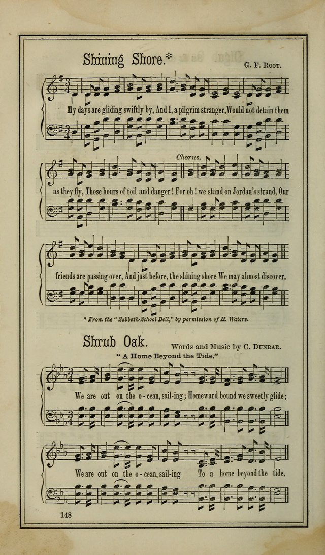 The Voice of melody: a choice collection of hymn tunes for choirs, prayer-meetings, congregations, and family use page 148