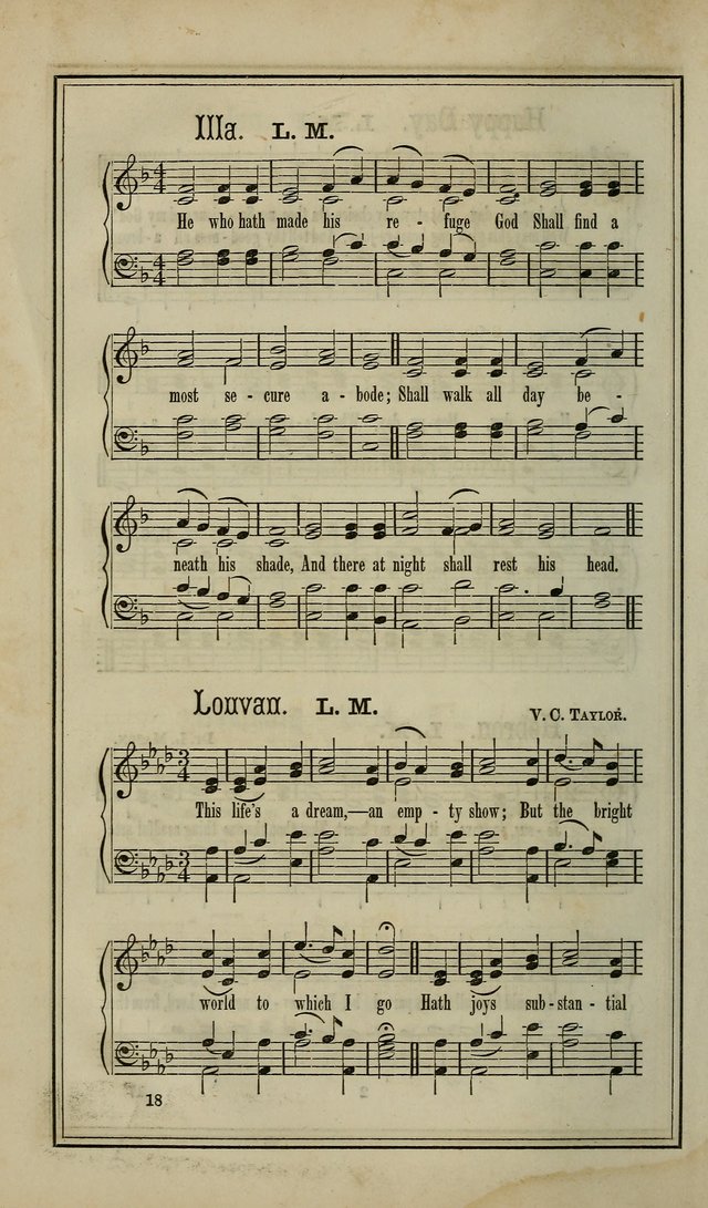 The Voice of melody: a choice collection of hymn tunes for choirs, prayer-meetings, congregations, and family use page 18