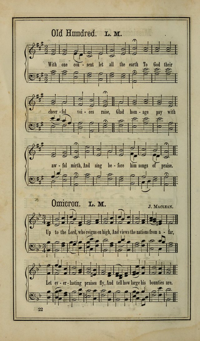 The Voice of melody: a choice collection of hymn tunes for choirs, prayer-meetings, congregations, and family use page 22