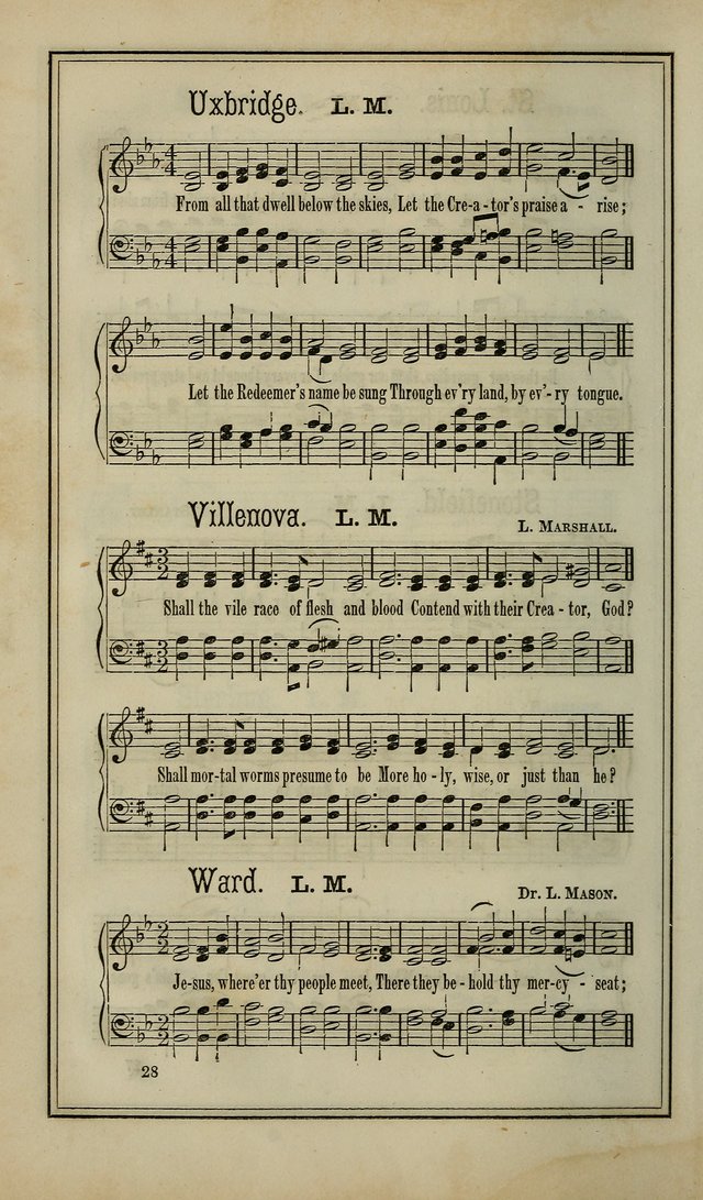 The Voice of melody: a choice collection of hymn tunes for choirs, prayer-meetings, congregations, and family use page 28