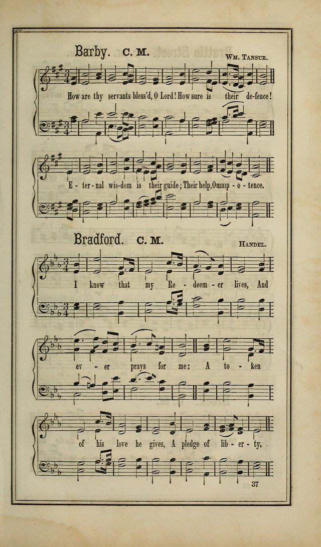 The Voice of melody: a choice collection of hymn tunes for choirs, prayer-meetings, congregations, and family use page 37