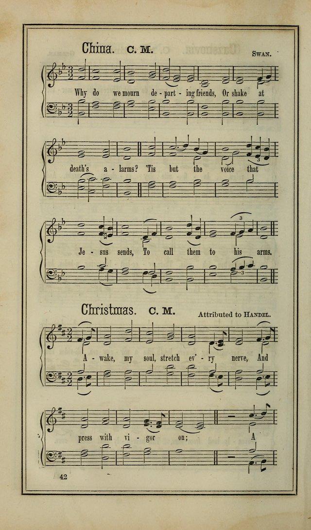 The Voice of melody: a choice collection of hymn tunes for choirs, prayer-meetings, congregations, and family use page 42