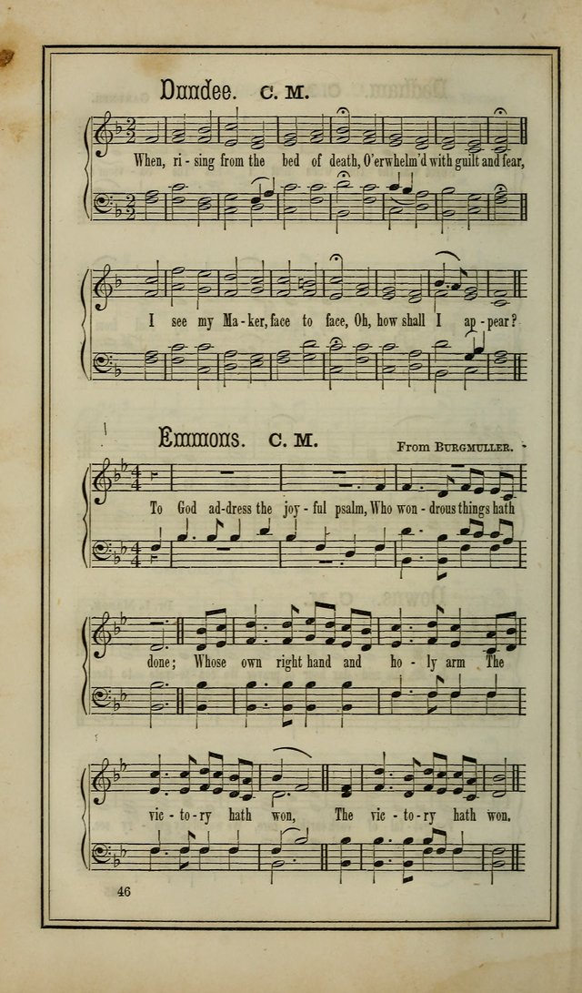 The Voice of melody: a choice collection of hymn tunes for choirs, prayer-meetings, congregations, and family use page 46