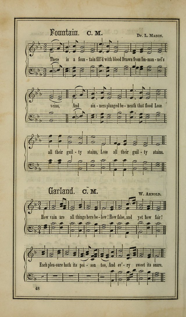 The Voice of melody: a choice collection of hymn tunes for choirs, prayer-meetings, congregations, and family use page 48