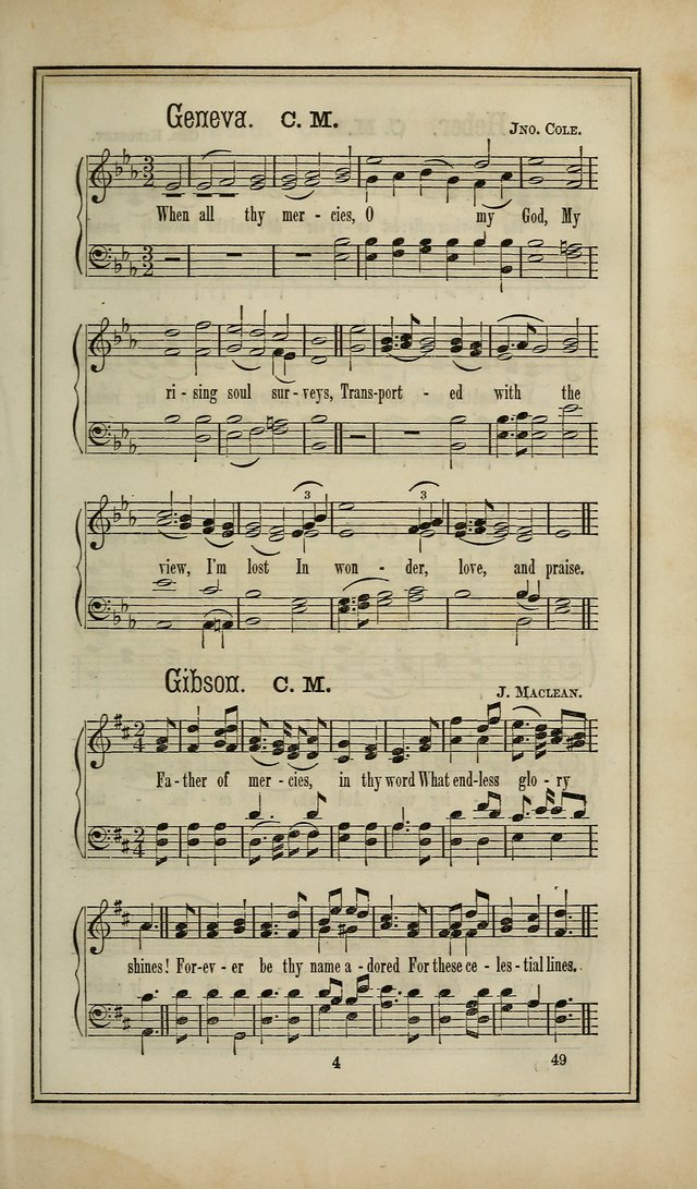 The Voice of melody: a choice collection of hymn tunes for choirs, prayer-meetings, congregations, and family use page 49