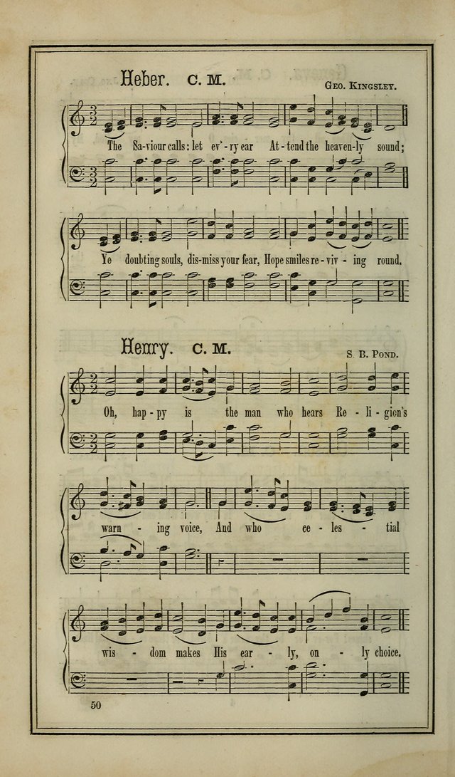 The Voice of melody: a choice collection of hymn tunes for choirs, prayer-meetings, congregations, and family use page 50