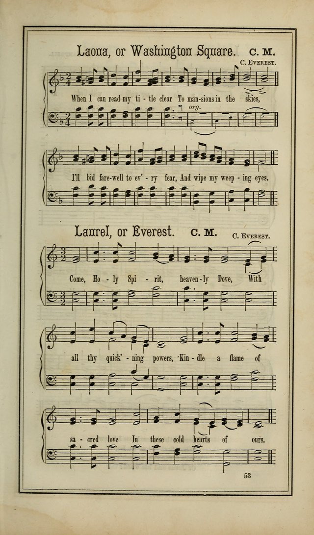 The Voice of melody: a choice collection of hymn tunes for choirs, prayer-meetings, congregations, and family use page 53