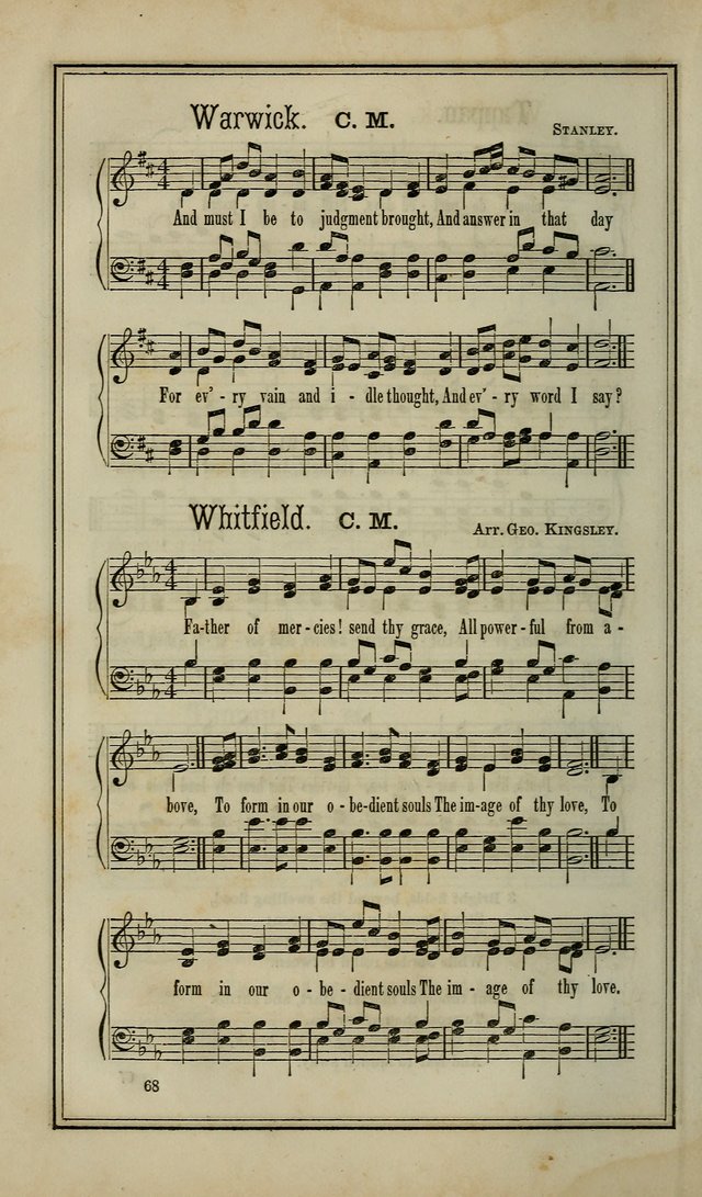 The Voice of melody: a choice collection of hymn tunes for choirs, prayer-meetings, congregations, and family use page 68