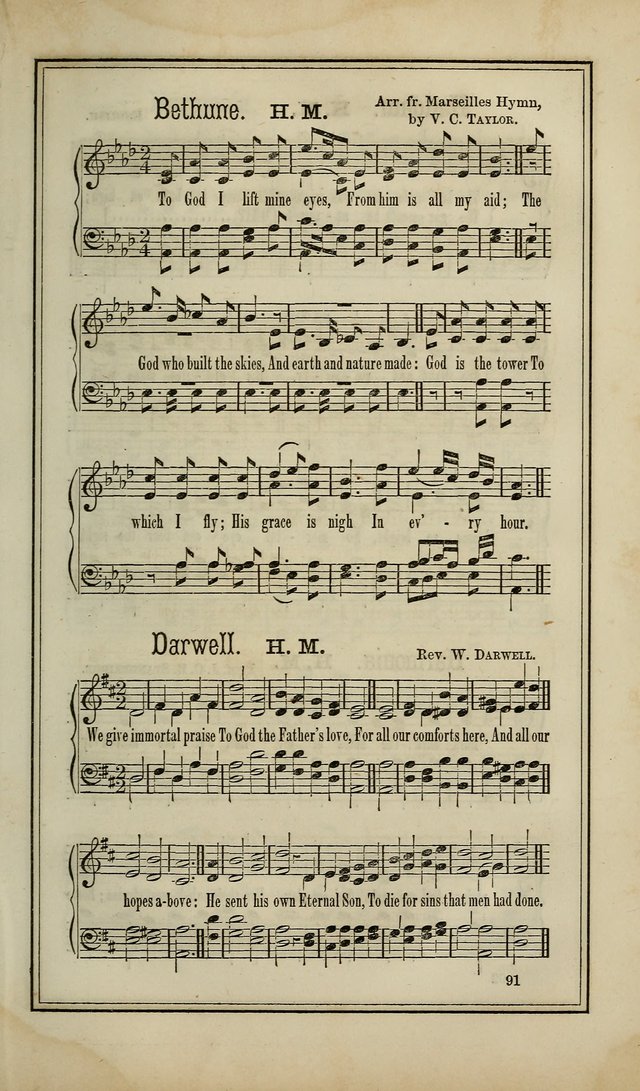 The Voice of melody: a choice collection of hymn tunes for choirs, prayer-meetings, congregations, and family use page 91