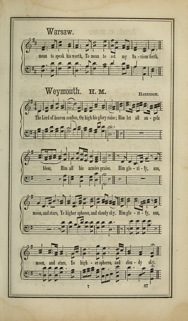 The Voice of melody: a choice collection of hymn tunes for choirs, prayer-meetings, congregations, and family use page 97