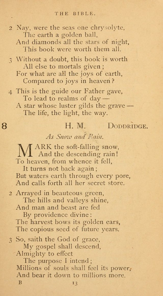 The Voice of Praise: a collection of hymns for the use of the Methodist Church page 13