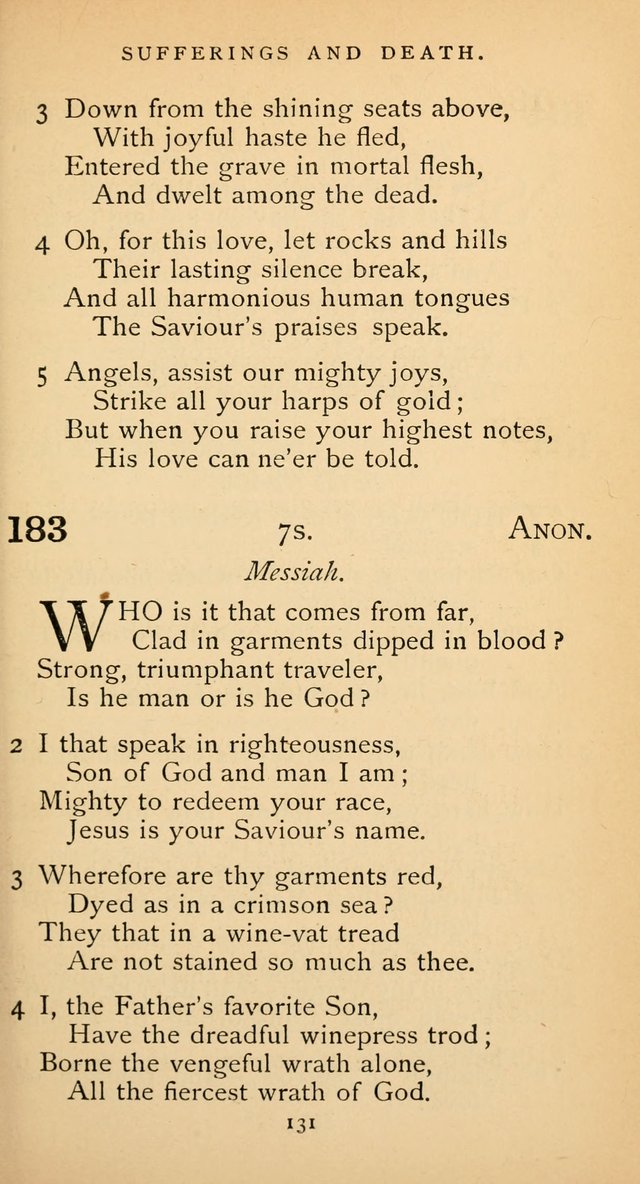 The Voice of Praise: a collection of hymns for the use of the Methodist Church page 131