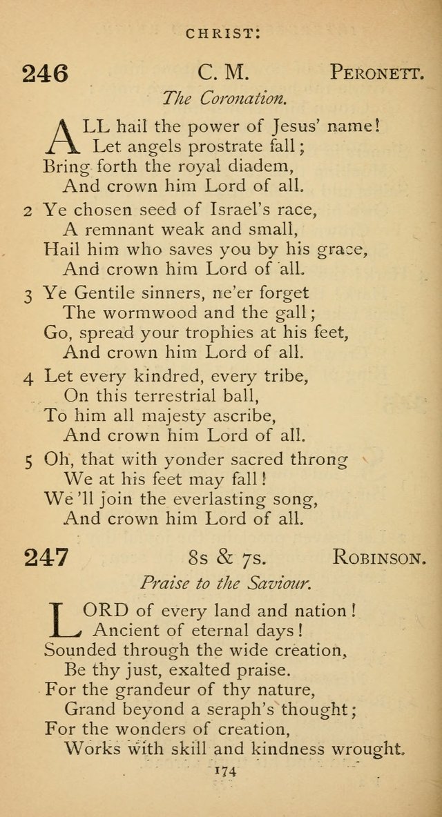 The Voice of Praise: a collection of hymns for the use of the Methodist Church page 174