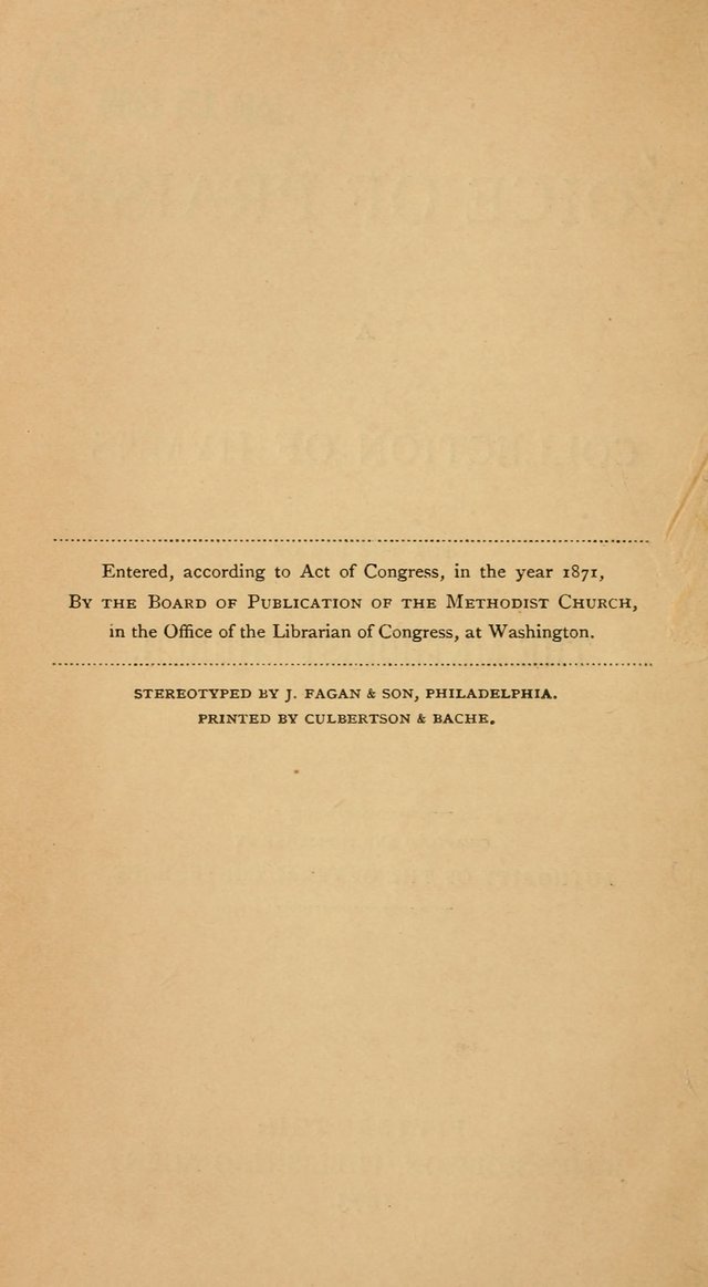 The Voice of Praise: a collection of hymns for the use of the Methodist Church page 2