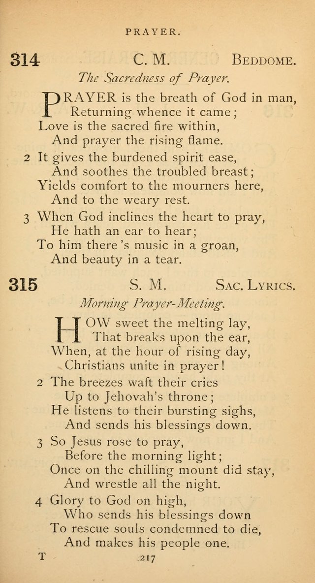 The Voice of Praise: a collection of hymns for the use of the Methodist Church page 217