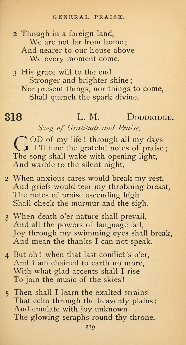 The Voice of Praise: a collection of hymns for the use of the Methodist Church page 219