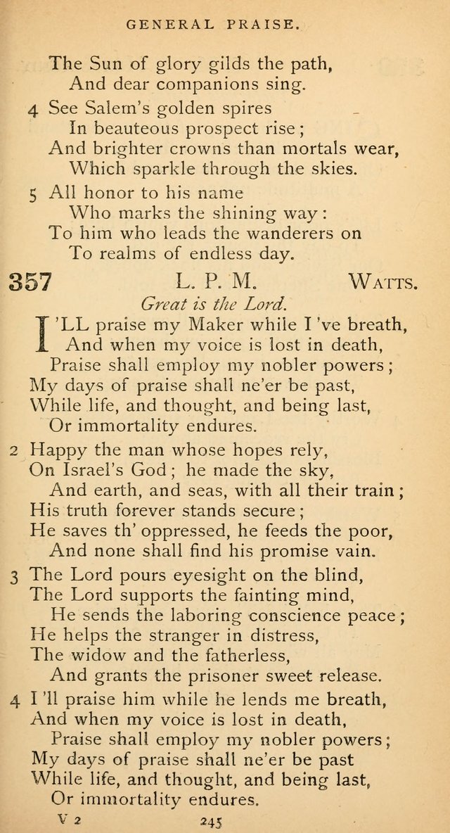 The Voice of Praise: a collection of hymns for the use of the Methodist Church page 245