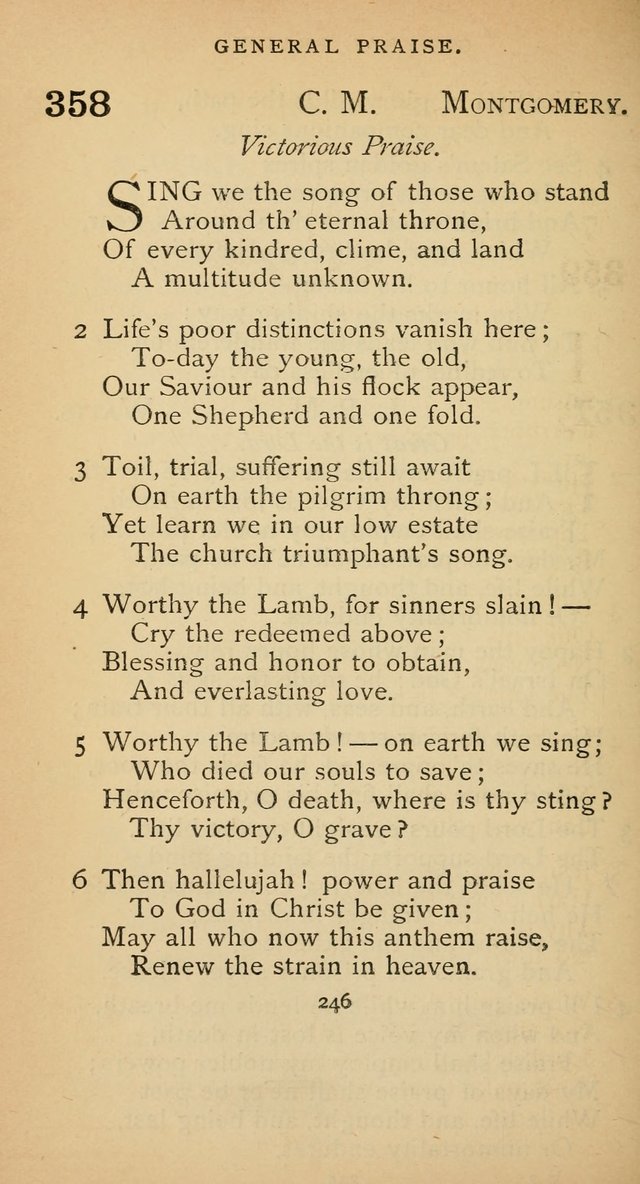 The Voice of Praise: a collection of hymns for the use of the Methodist Church page 246