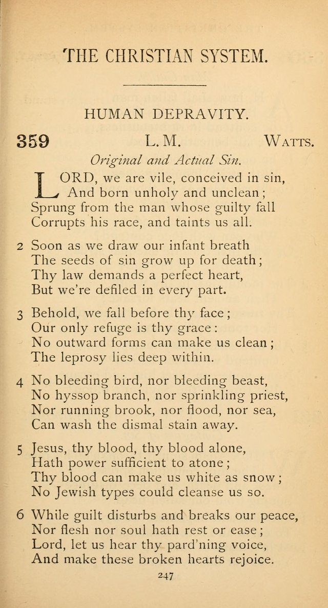 The Voice of Praise: a collection of hymns for the use of the Methodist Church page 247