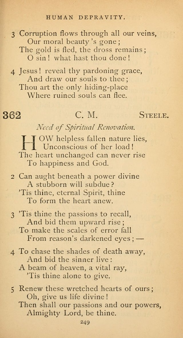 The Voice of Praise: a collection of hymns for the use of the Methodist Church page 249