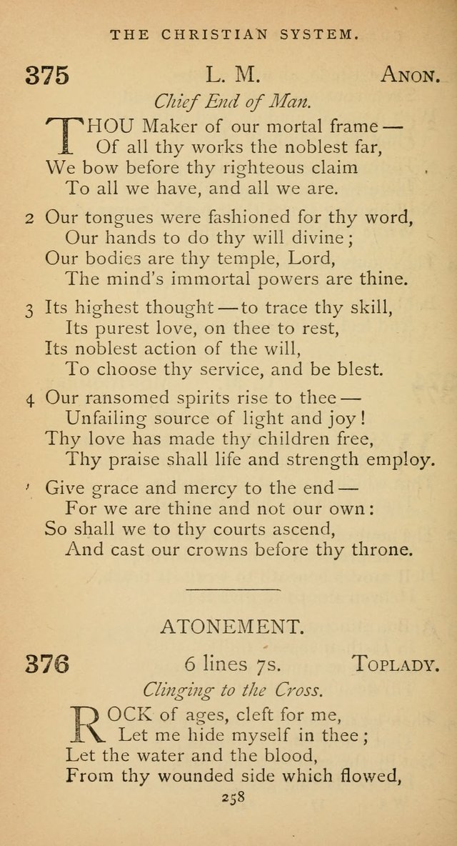 The Voice of Praise: a collection of hymns for the use of the Methodist Church page 258