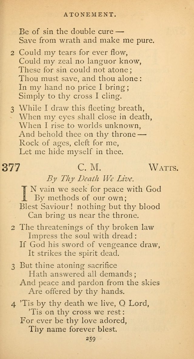 The Voice of Praise: a collection of hymns for the use of the Methodist Church page 259