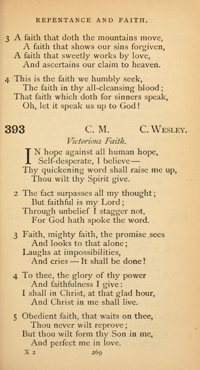 The Voice of Praise: a collection of hymns for the use of the Methodist Church page 269