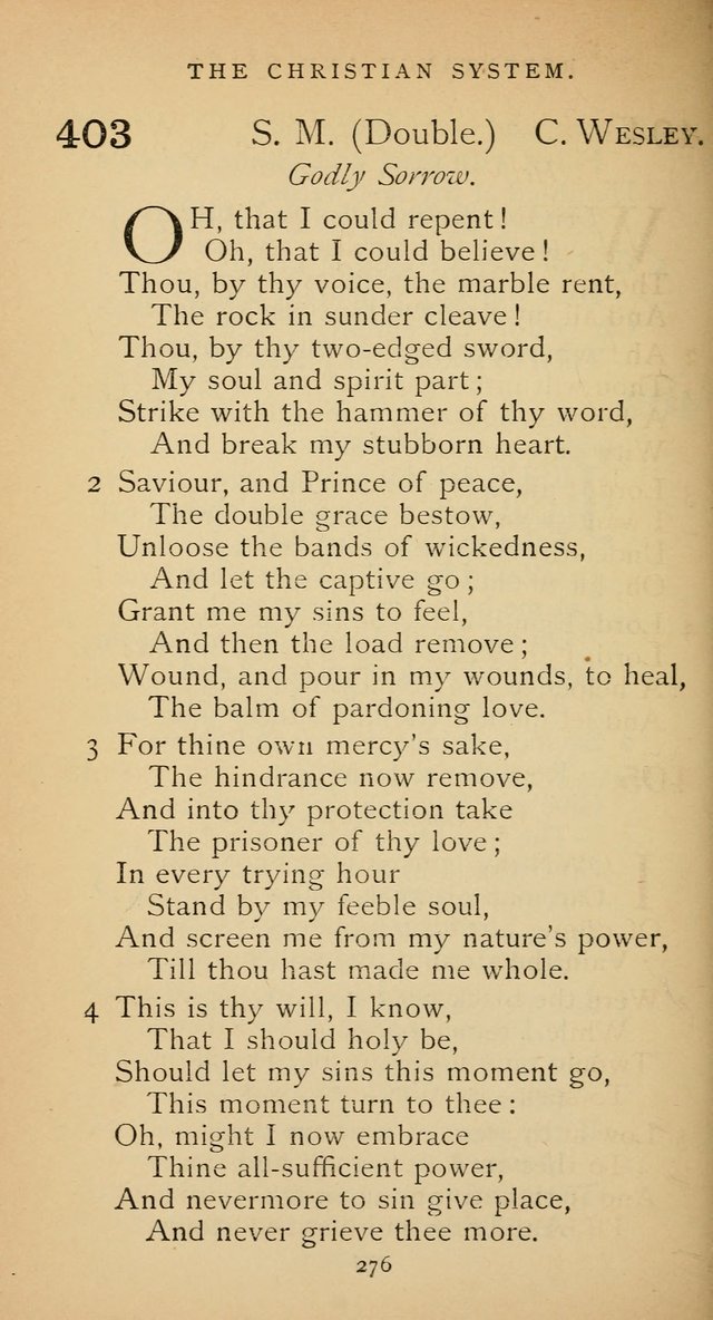 The Voice of Praise: a collection of hymns for the use of the Methodist Church page 276