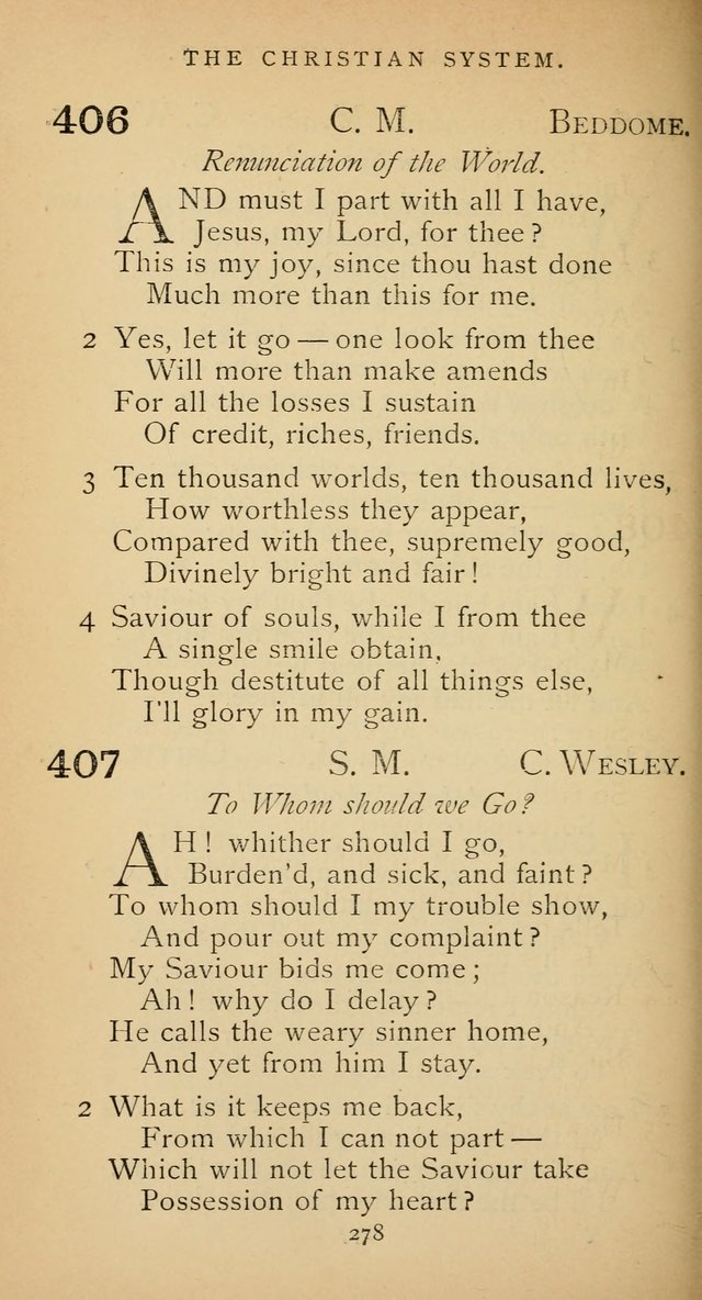 The Voice of Praise: a collection of hymns for the use of the Methodist Church page 278