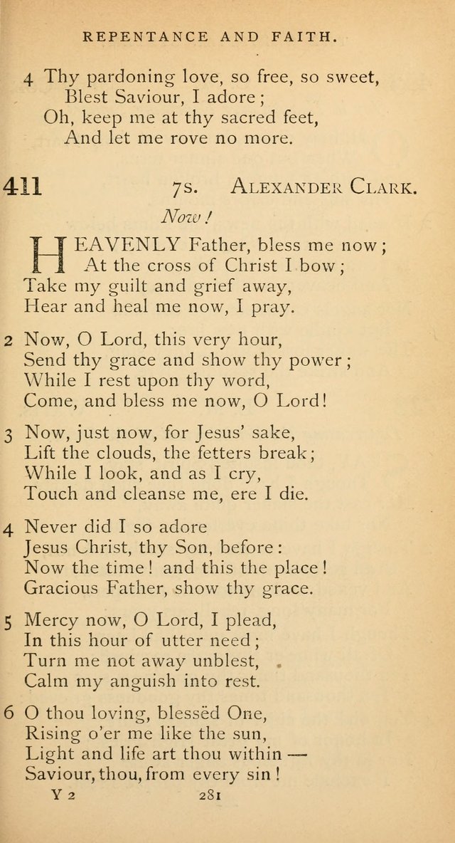 The Voice of Praise: a collection of hymns for the use of the Methodist Church page 281