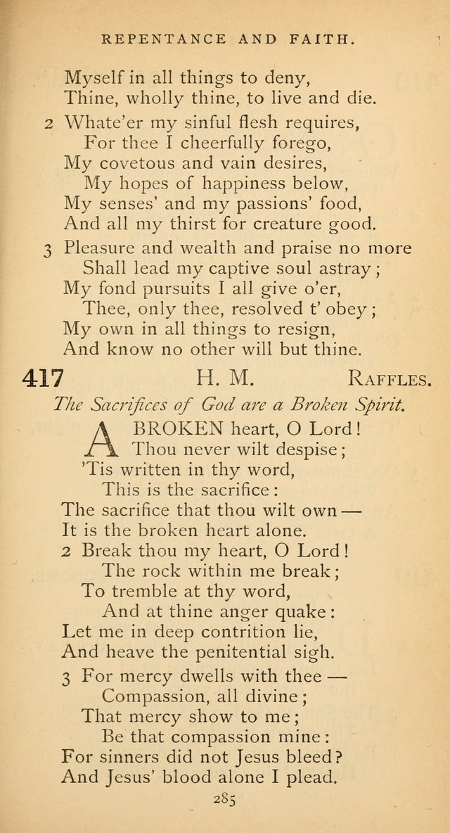 The Voice of Praise: a collection of hymns for the use of the Methodist Church page 285