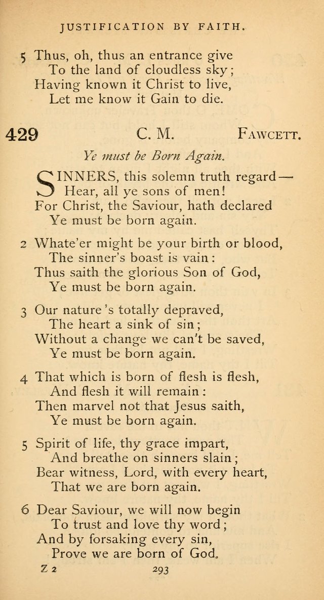 The Voice of Praise: a collection of hymns for the use of the Methodist Church page 293