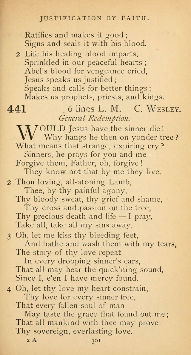 The Voice of Praise: a collection of hymns for the use of the Methodist Church page 301