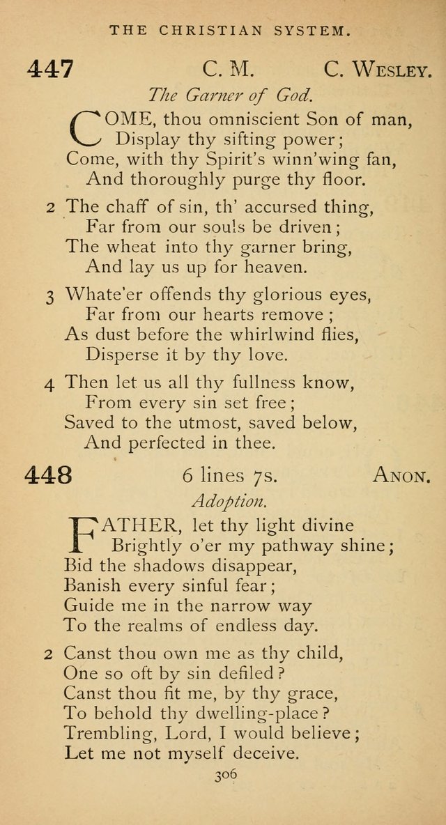 The Voice of Praise: a collection of hymns for the use of the Methodist Church page 306