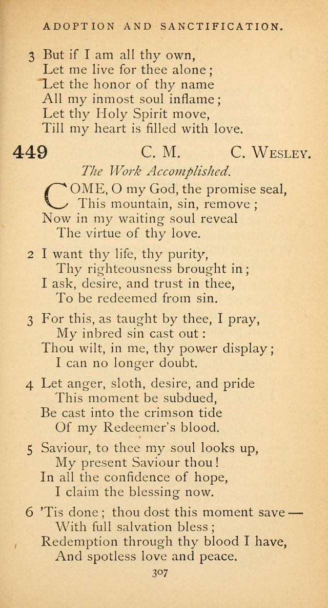 The Voice of Praise: a collection of hymns for the use of the Methodist Church page 307