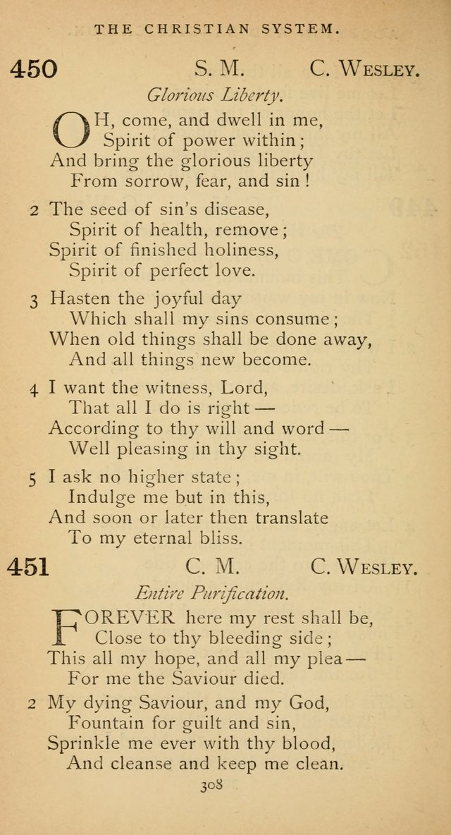 The Voice of Praise: a collection of hymns for the use of the Methodist Church page 308