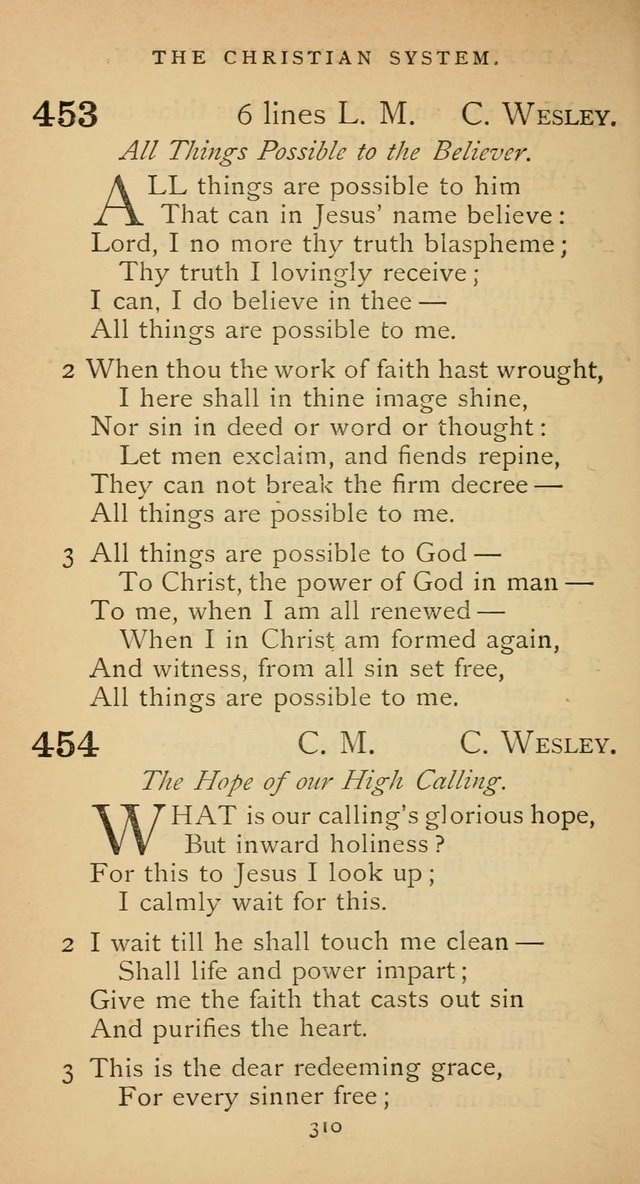 The Voice of Praise: a collection of hymns for the use of the Methodist Church page 310