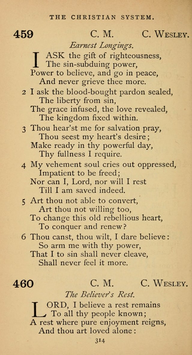 The Voice of Praise: a collection of hymns for the use of the Methodist Church page 314