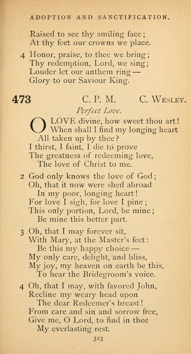 The Voice of Praise: a collection of hymns for the use of the Methodist Church page 323