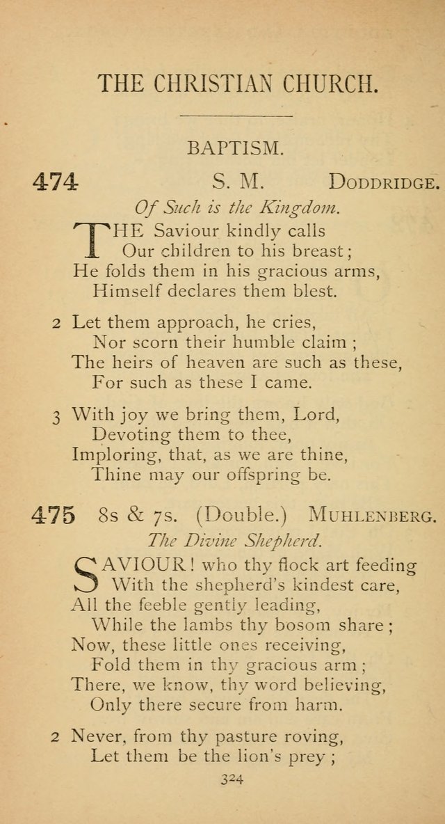 The Voice of Praise: a collection of hymns for the use of the Methodist Church page 324