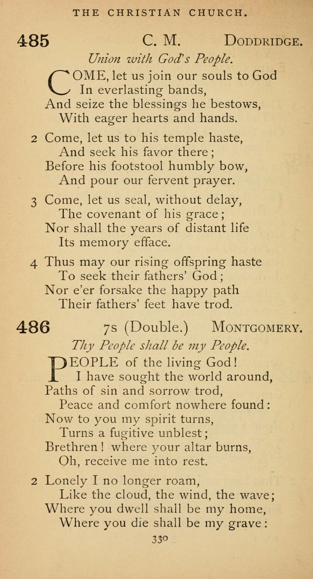 The Voice of Praise: a collection of hymns for the use of the Methodist Church page 330