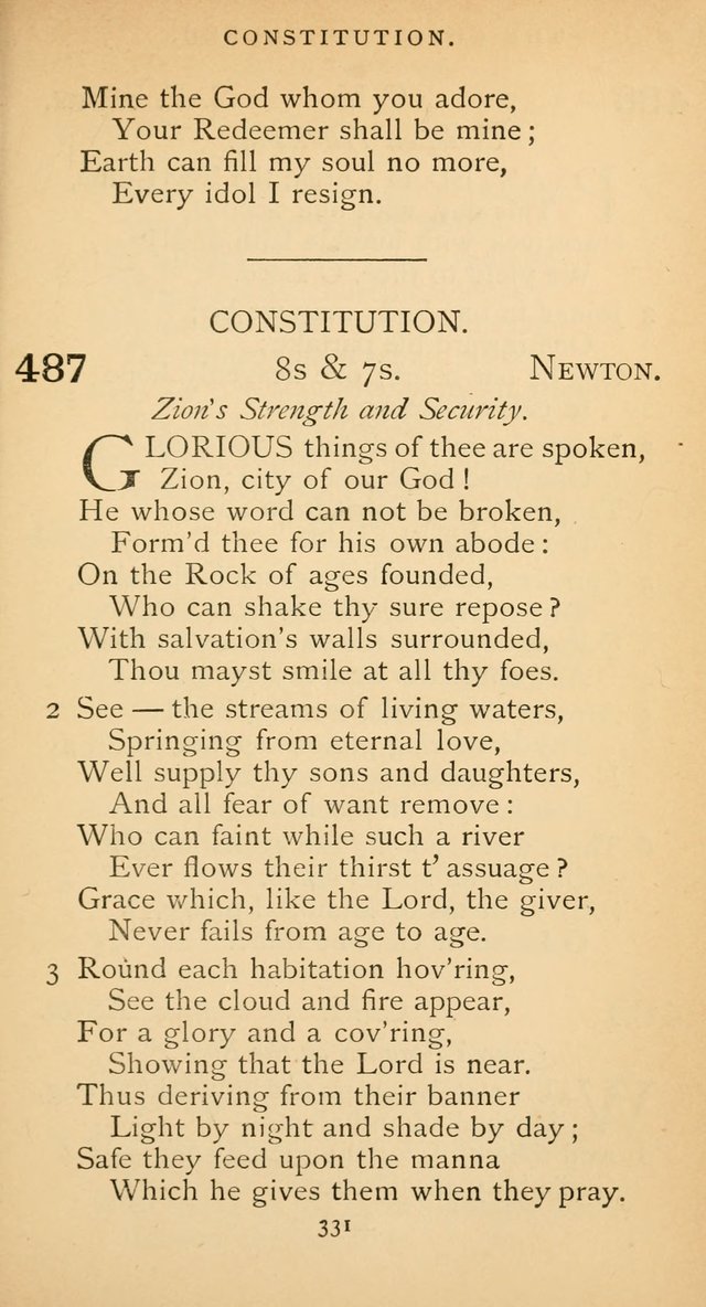 The Voice of Praise: a collection of hymns for the use of the Methodist Church page 331