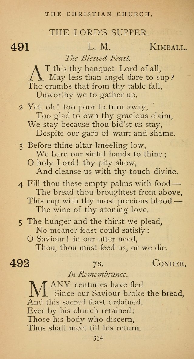 The Voice of Praise: a collection of hymns for the use of the Methodist Church page 334