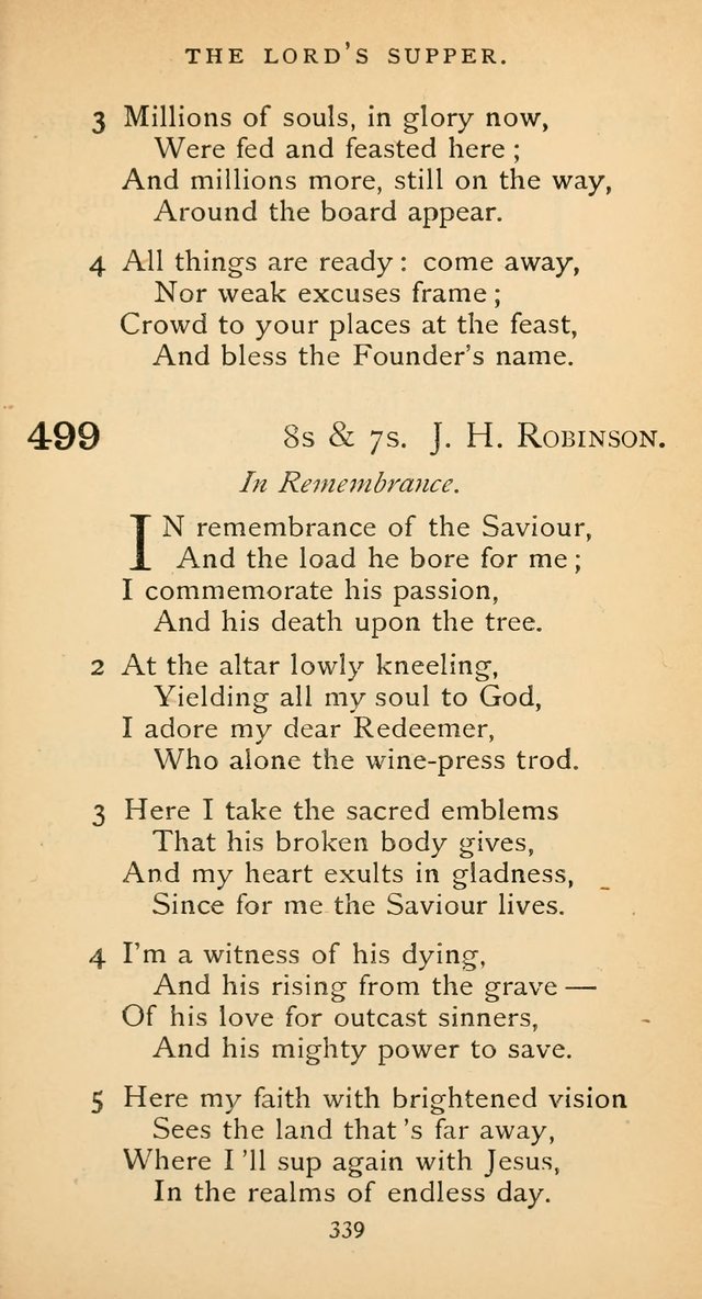 The Voice of Praise: a collection of hymns for the use of the Methodist Church page 339