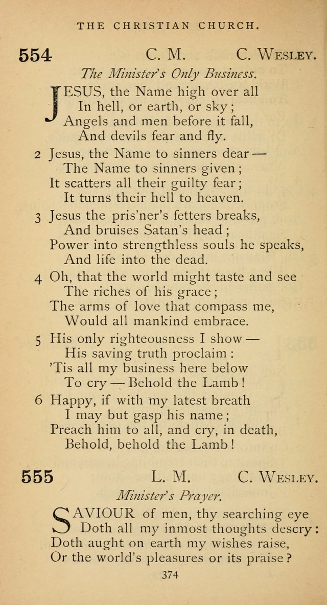 The Voice of Praise: a collection of hymns for the use of the Methodist Church page 374