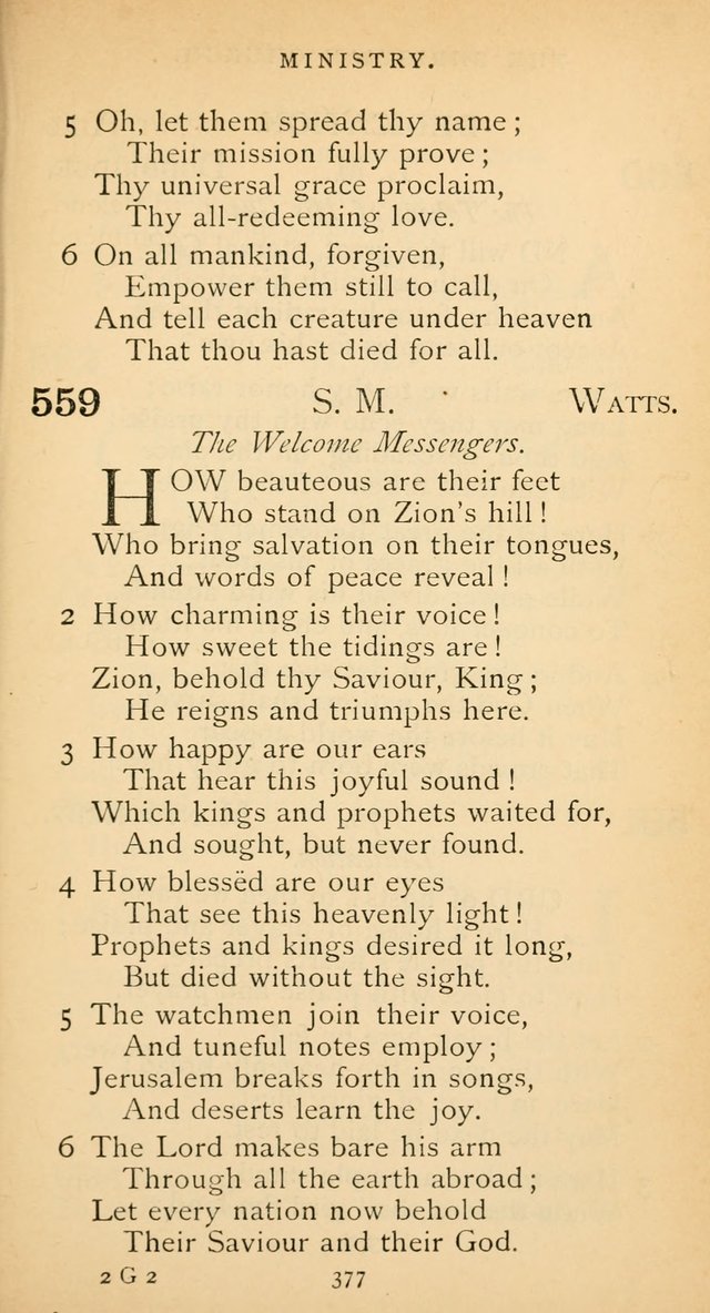 The Voice of Praise: a collection of hymns for the use of the Methodist Church page 377