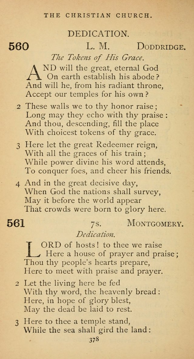 The Voice of Praise: a collection of hymns for the use of the Methodist Church page 378