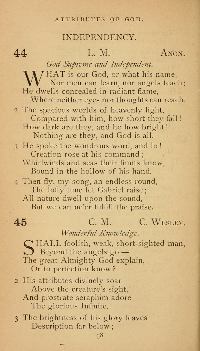 The Voice of Praise: a collection of hymns for the use of the Methodist Church page 38