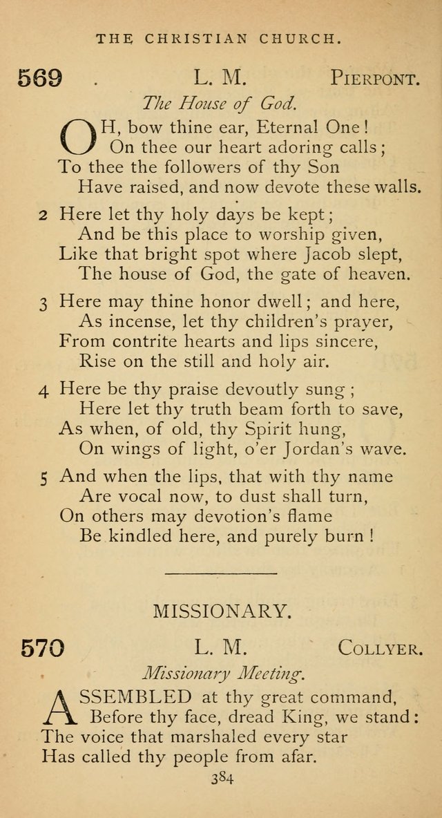 The Voice of Praise: a collection of hymns for the use of the Methodist Church page 384